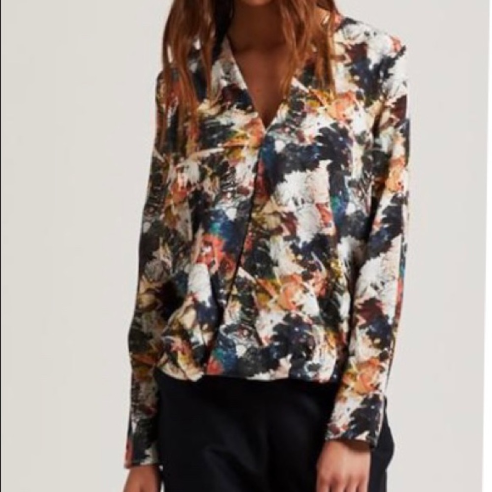 Marie Oliver Gretchen Top Size Large Silk